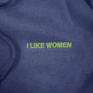 classic luxe hoodie: i like women